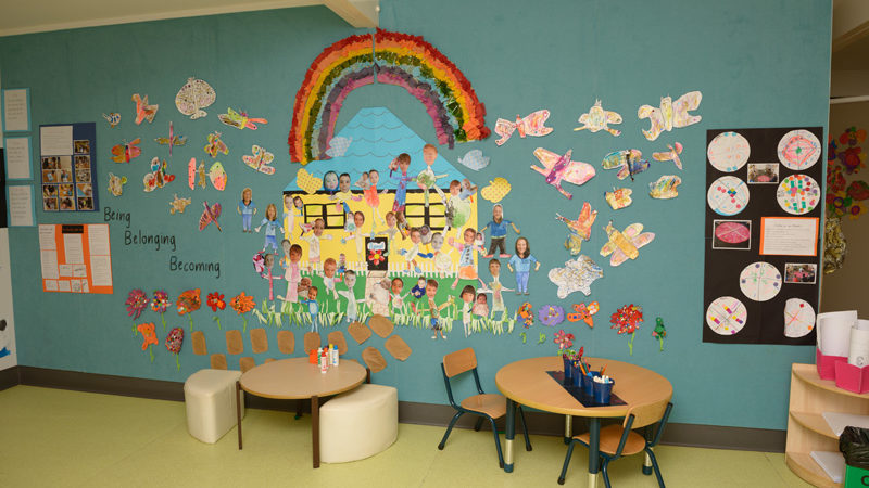 Masada Early Learning Centre art wall of each child and staff