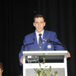 Our year 12 student giving a speech